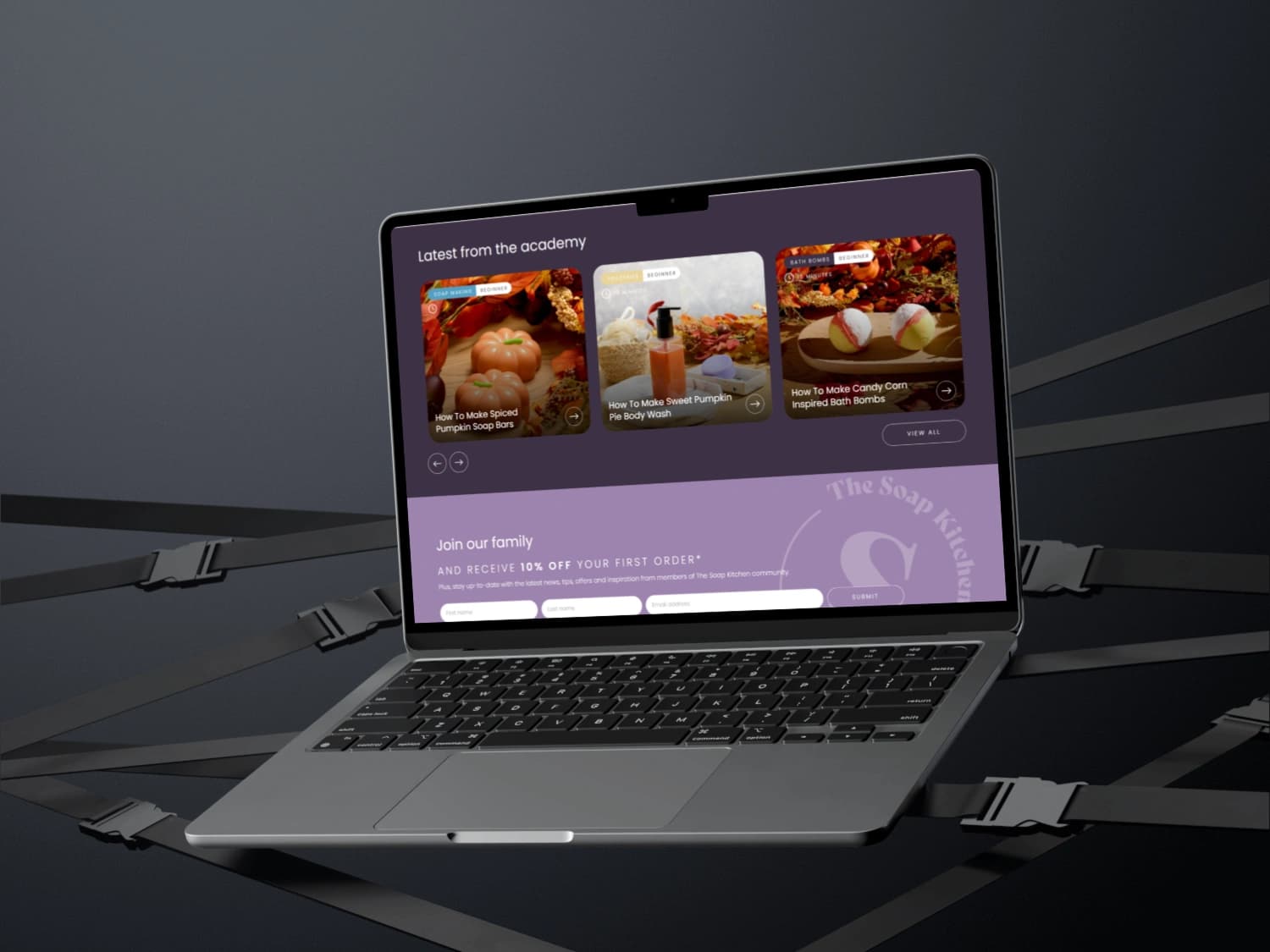 The Soap Kitchen website preview